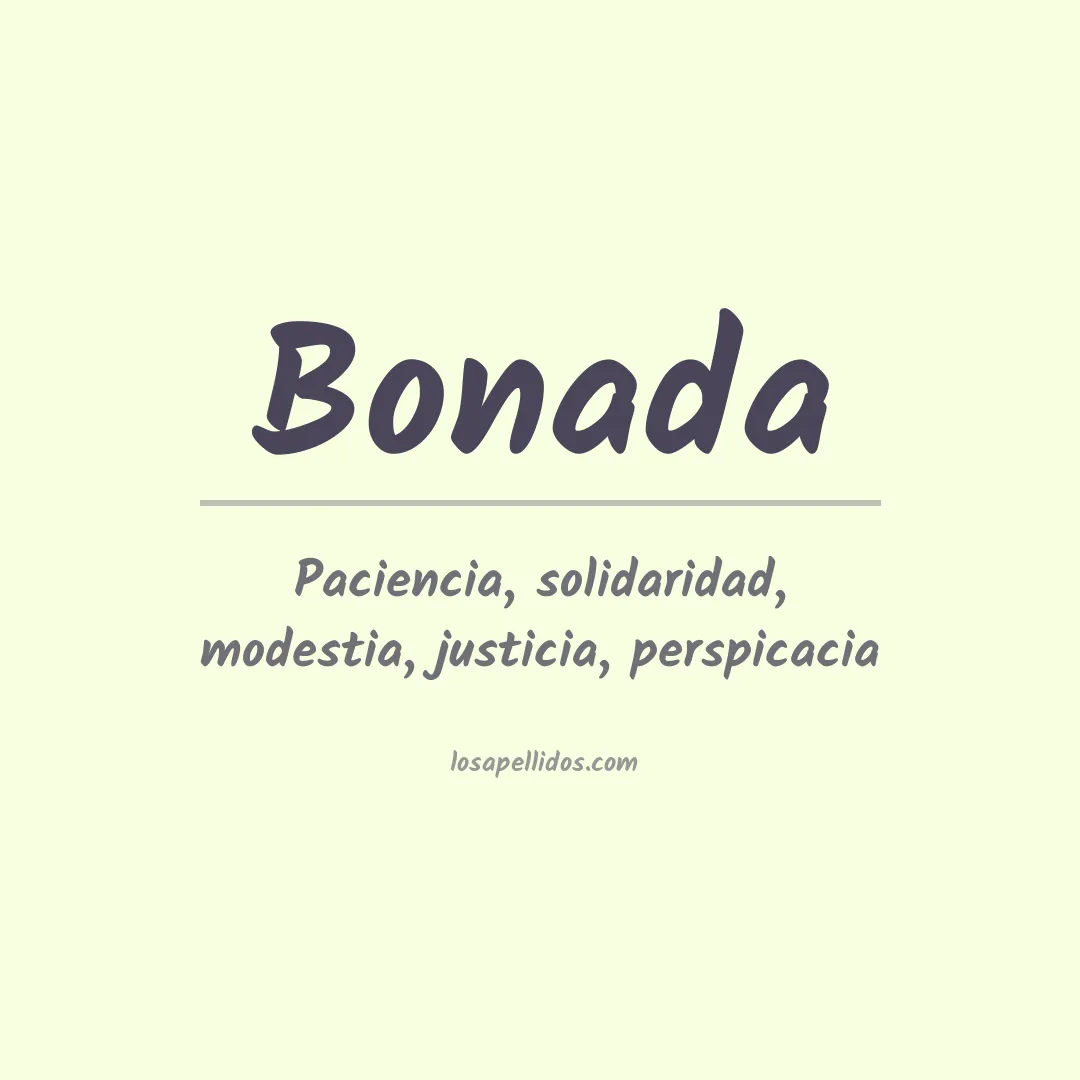 Apellido Bonada