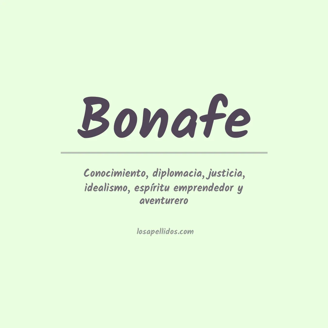 Apellido Bonafe