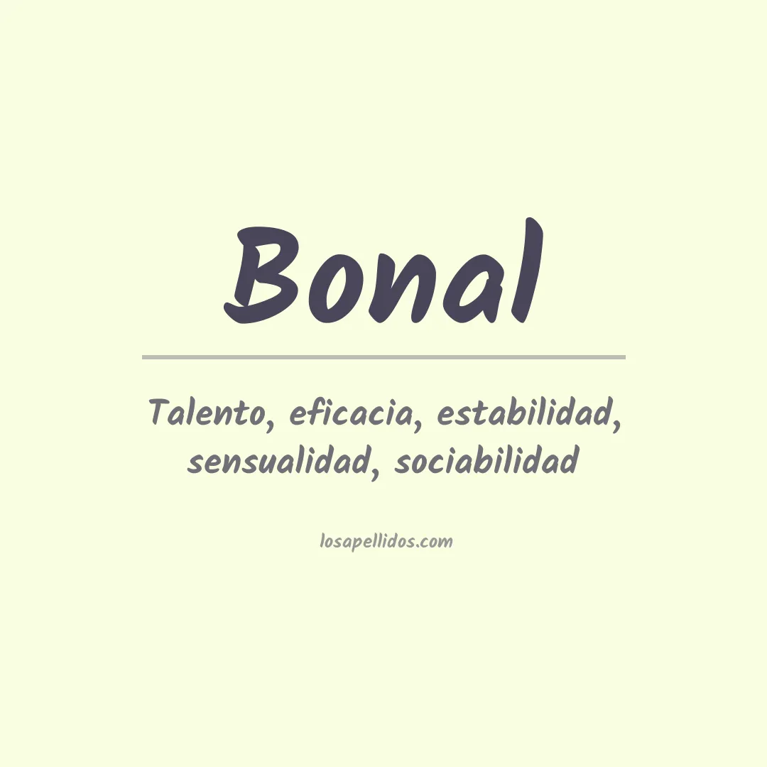 Apellido Bonal