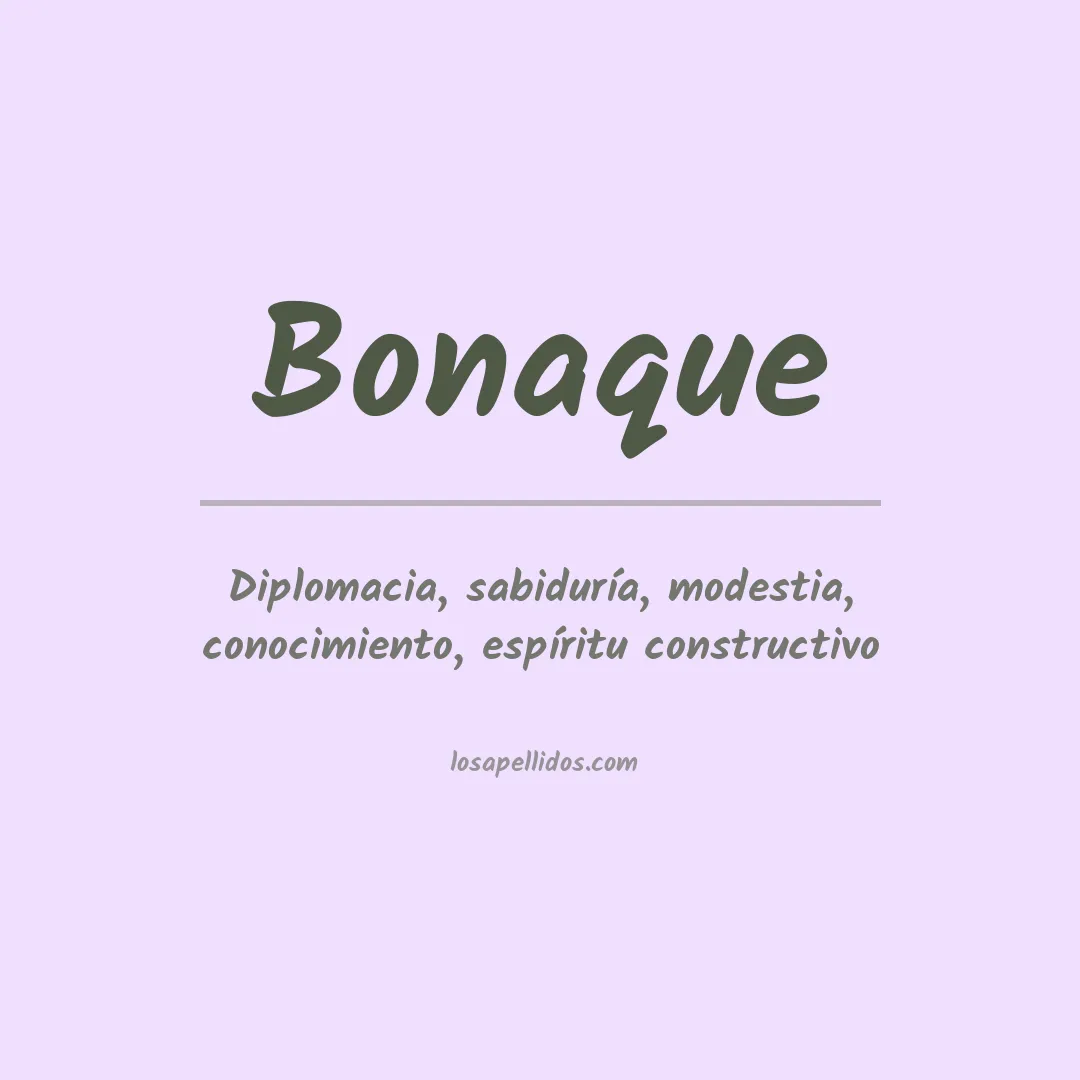Apellido Bonaque