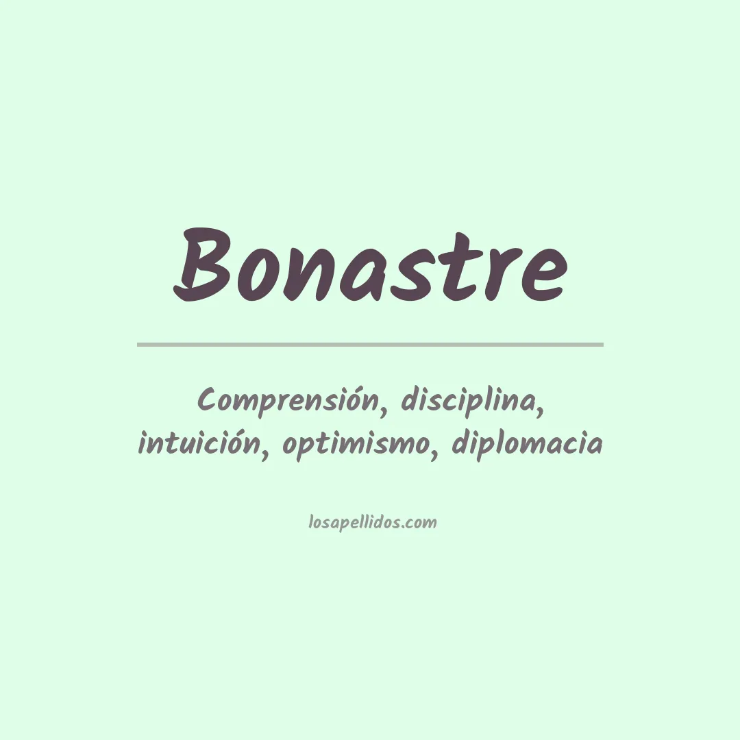 Apellido Bonastre