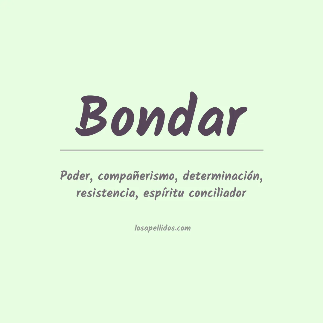 Apellido Bondar