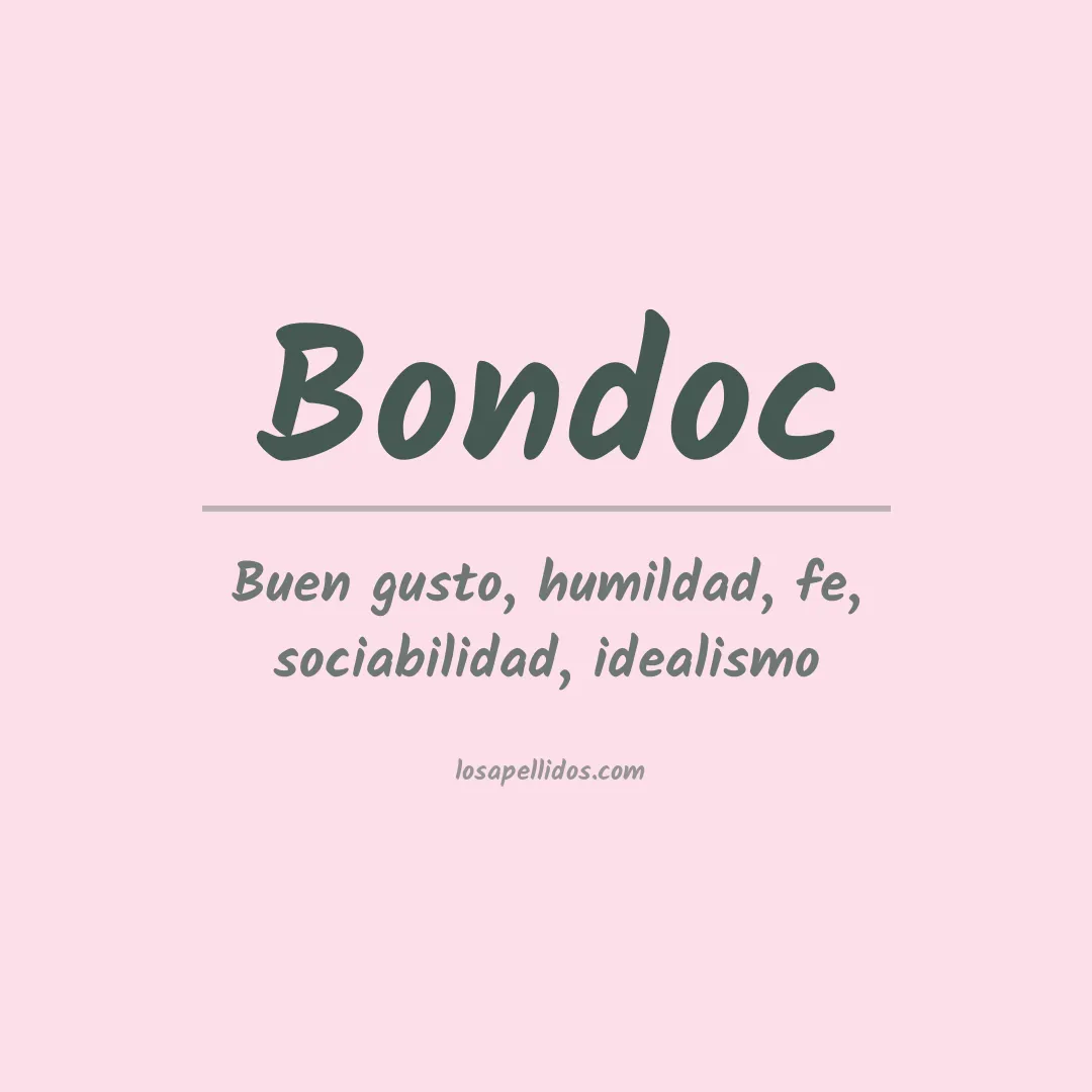 Apellido Bondoc
