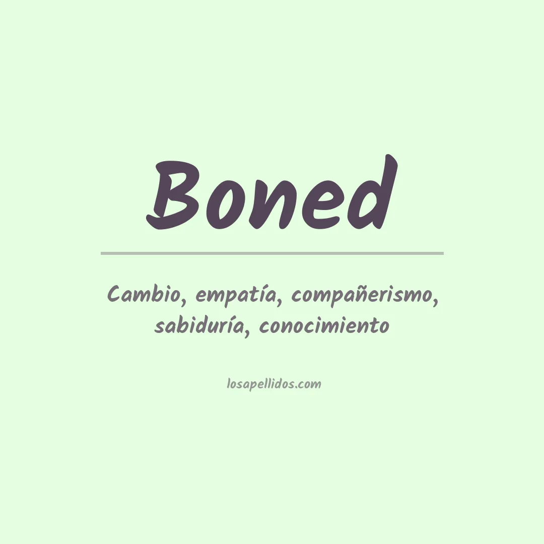 Apellido Boned