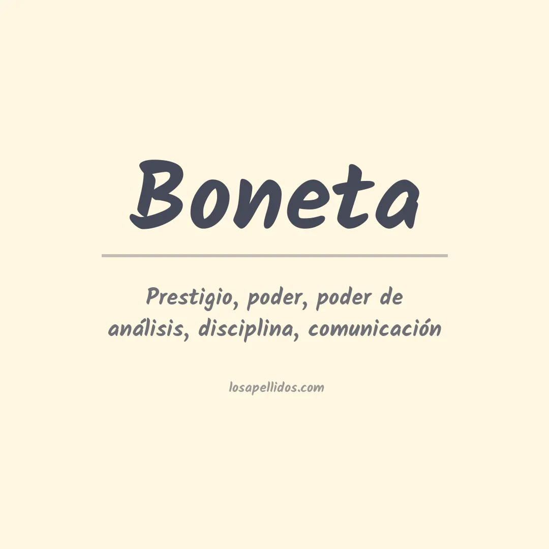 Apellido Boneta