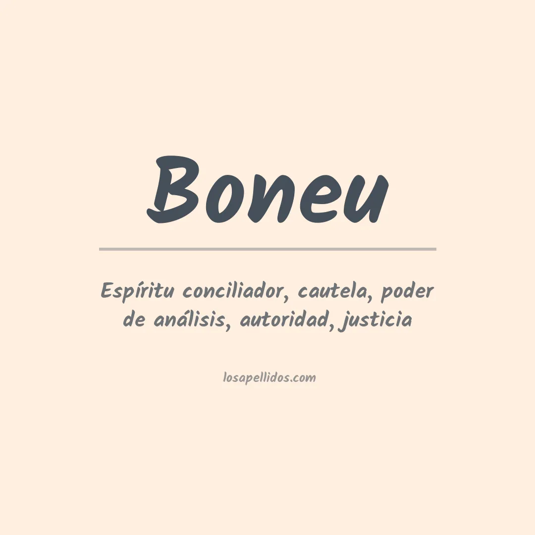 Apellido Boneu