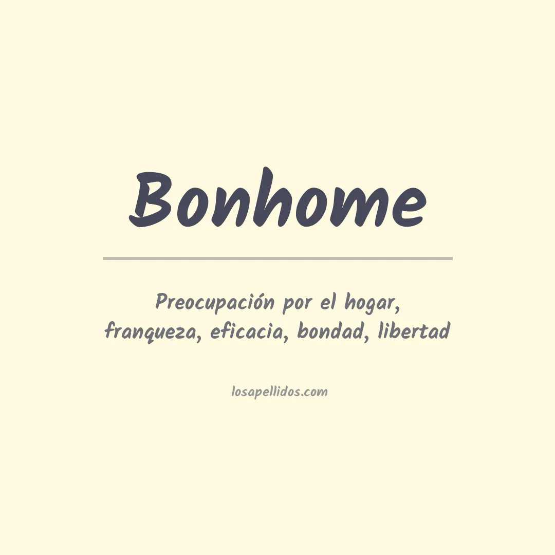 Apellido Bonhome