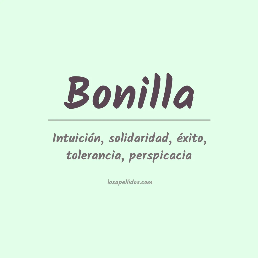 Apellido Bonilla