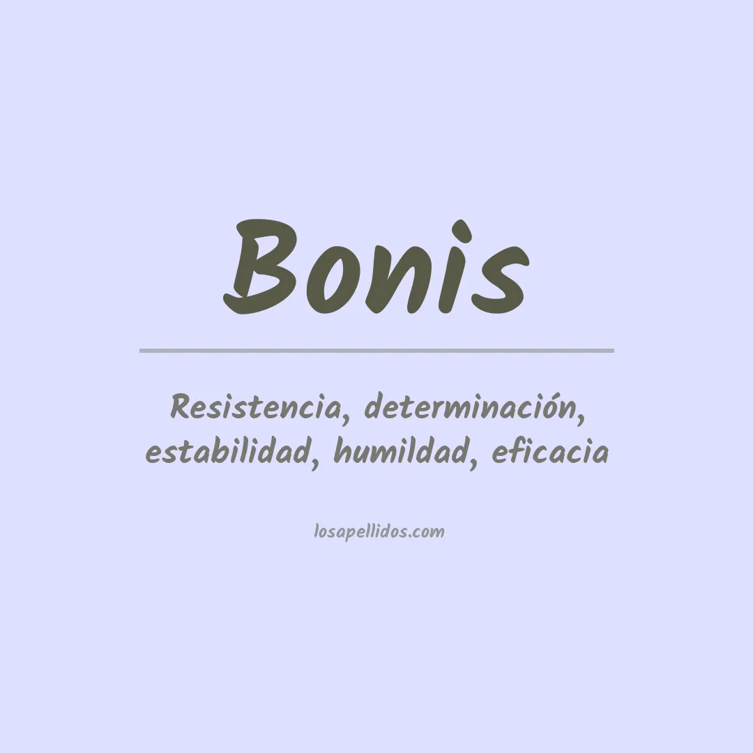 Apellido Bonis