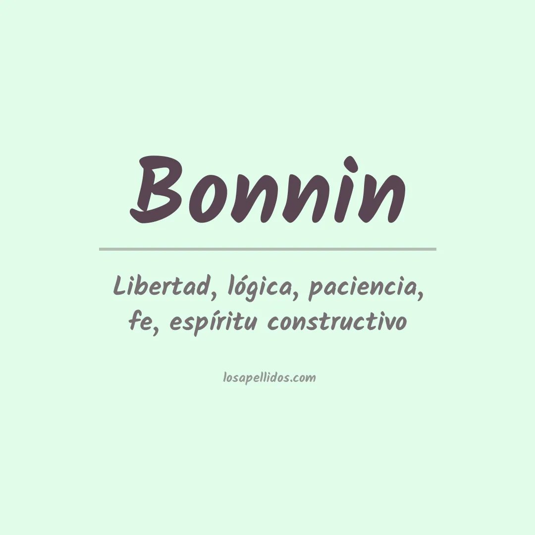 Apellido Bonnin