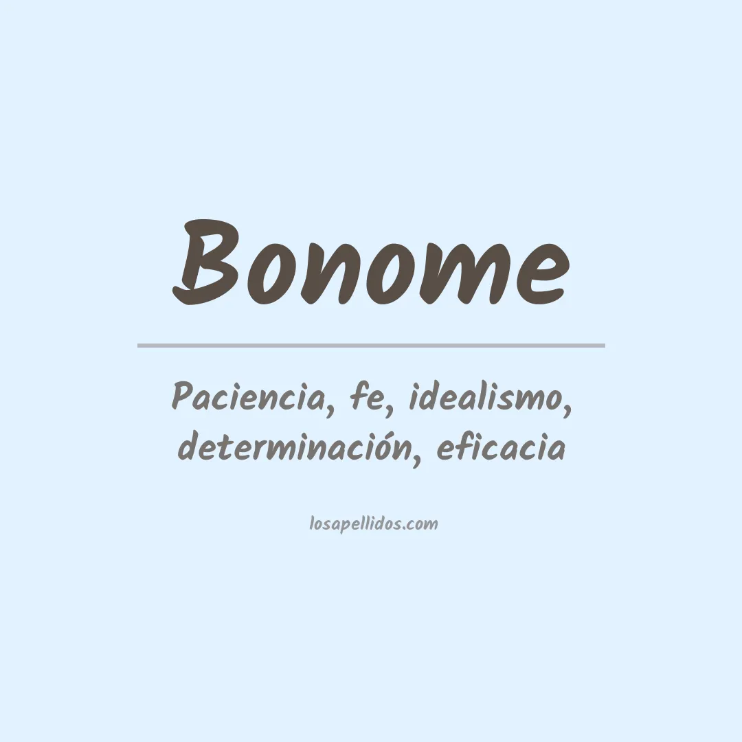 Apellido Bonome