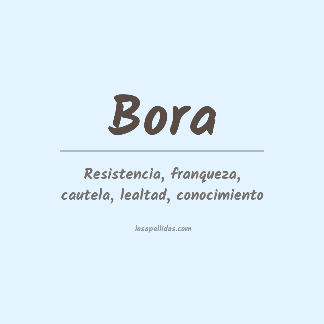 Apellido Bora