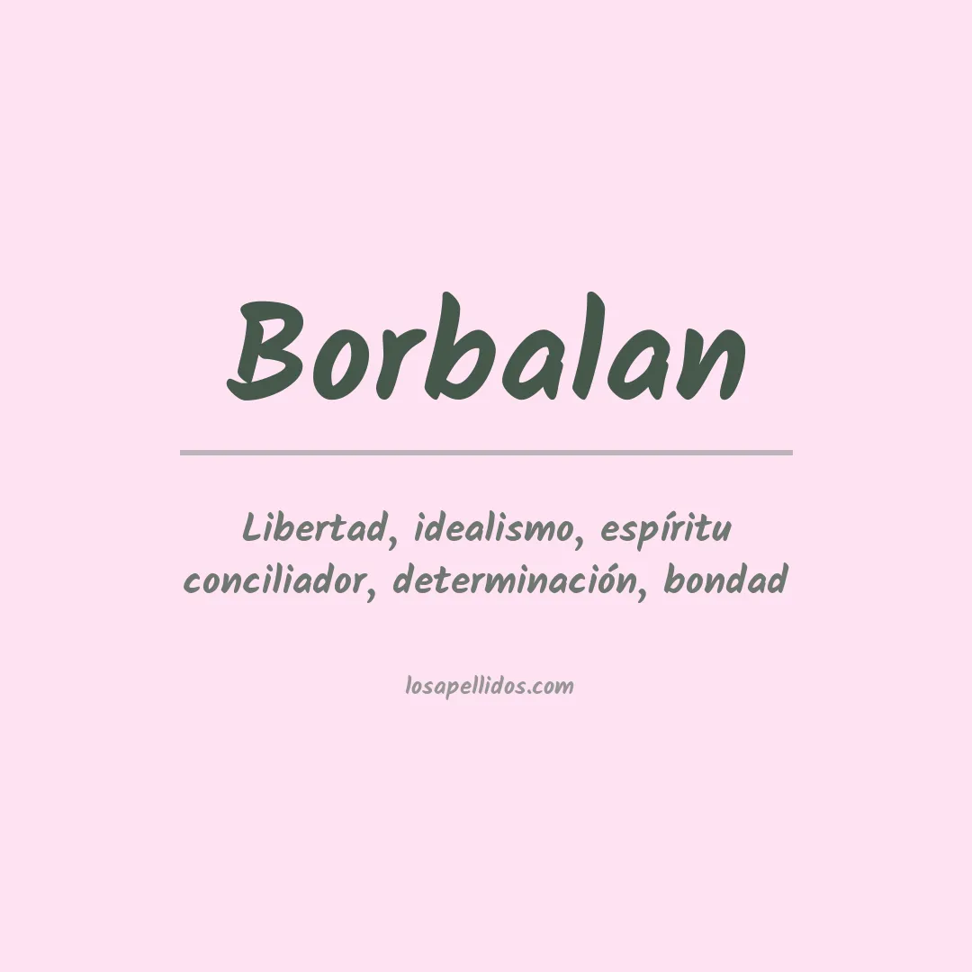 Apellido Borbalan