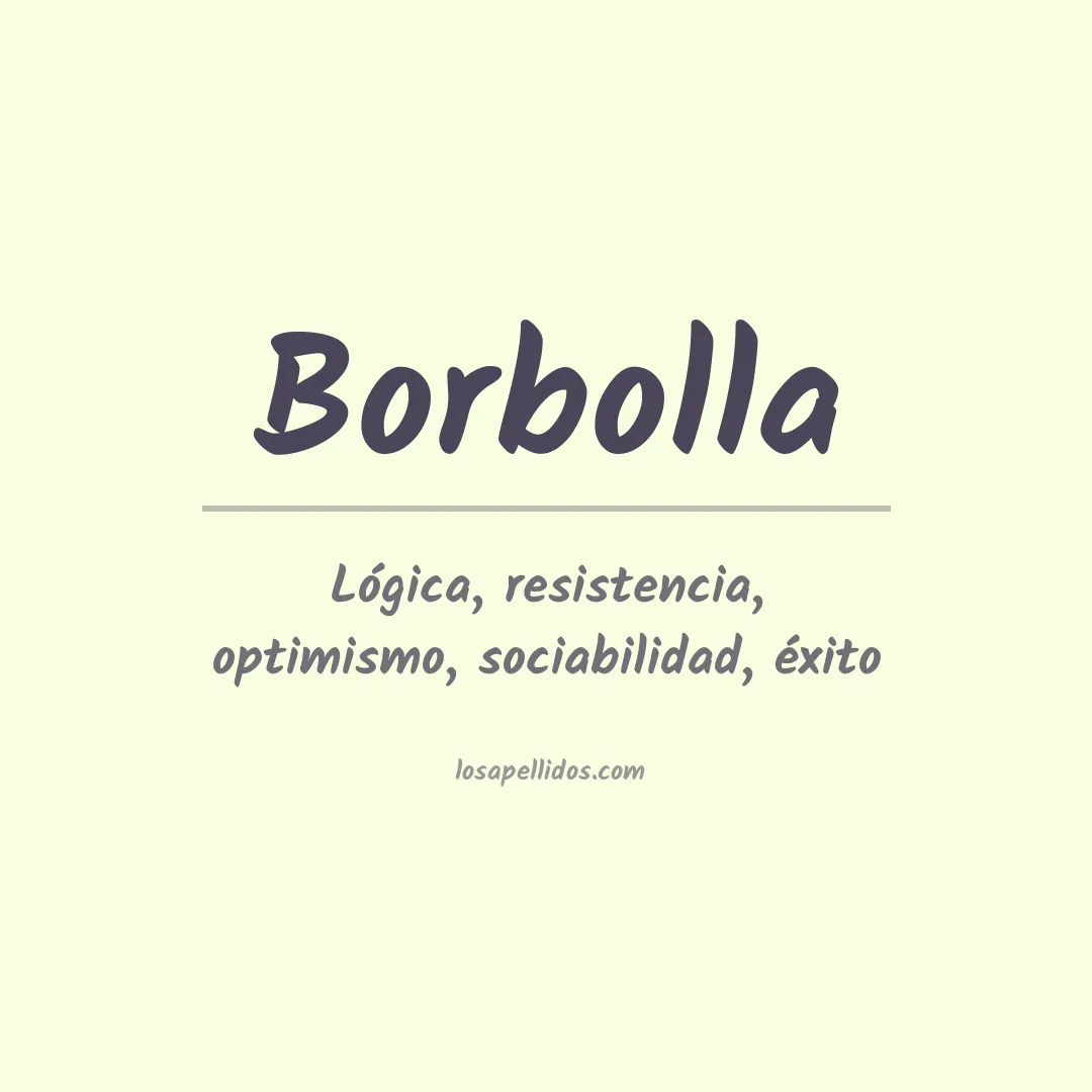 Apellido Borbolla