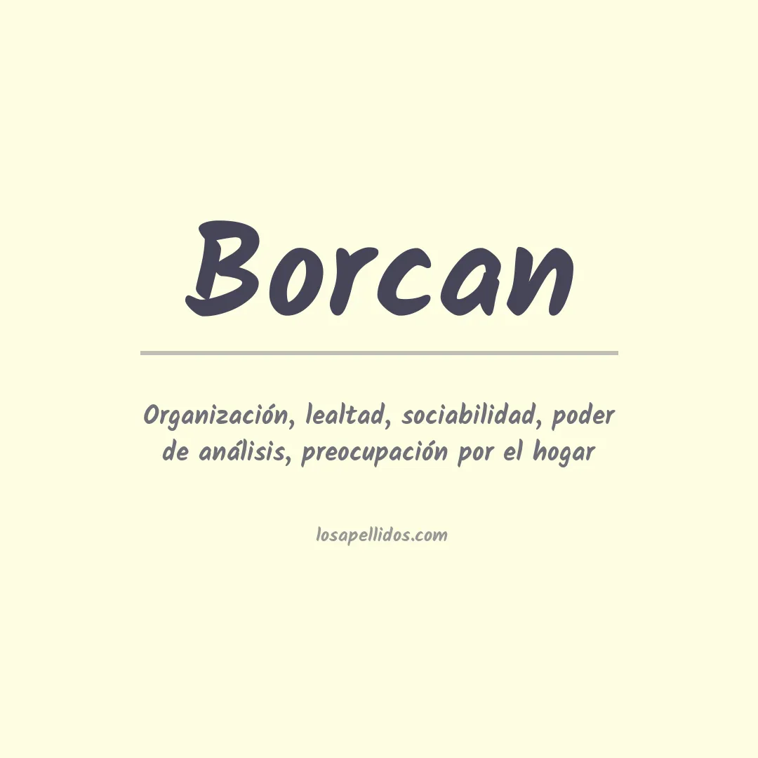 Apellido Borcan