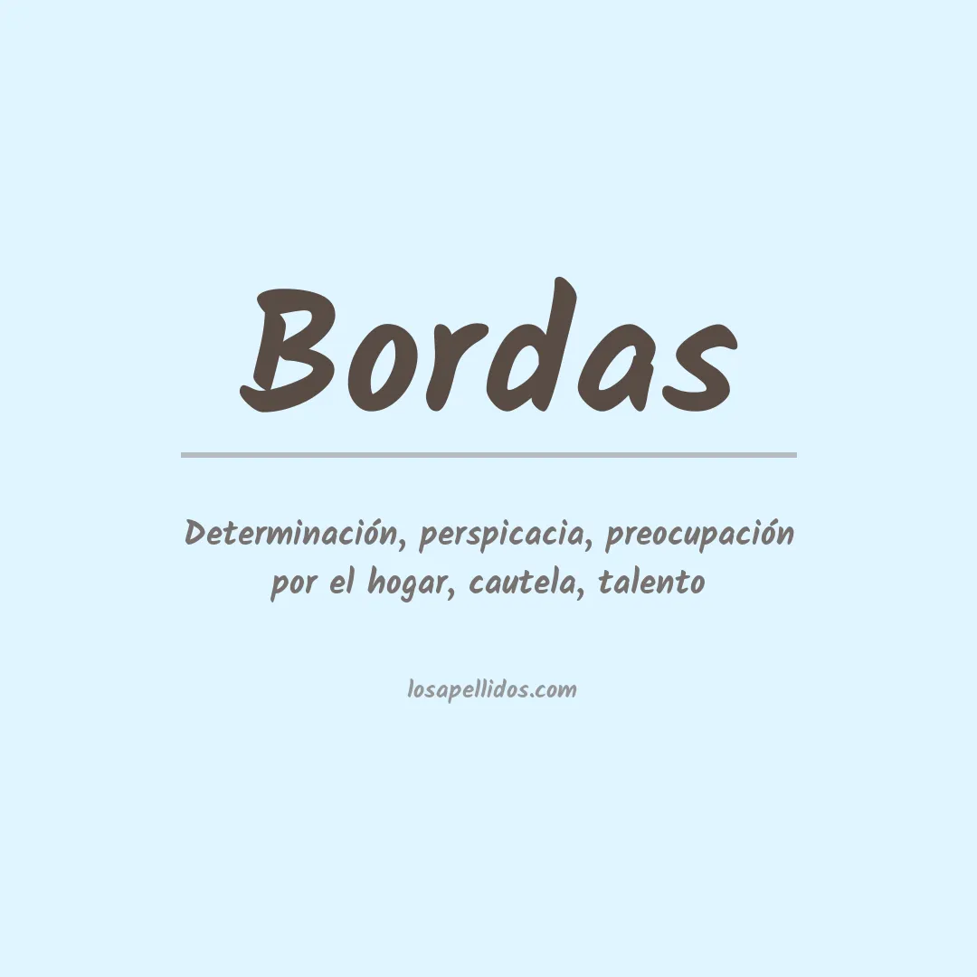 Apellido Bordas