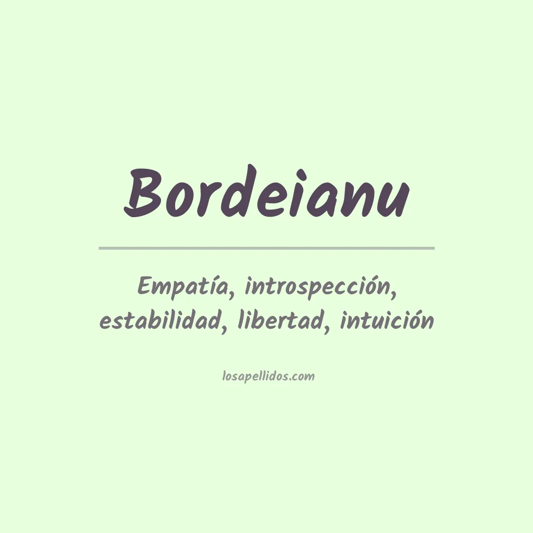 Apellido Bordeianu