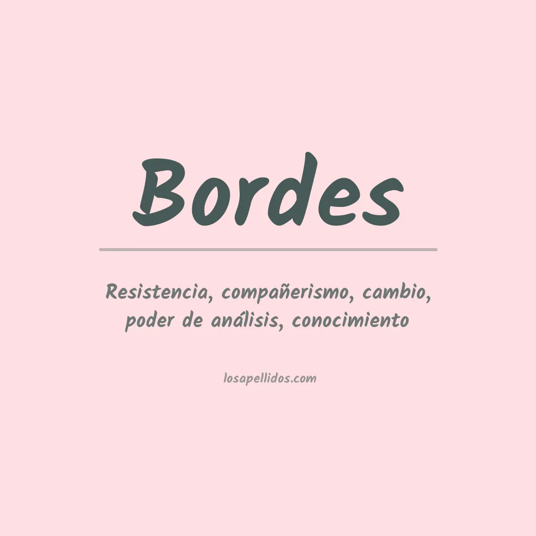 Apellido Bordes