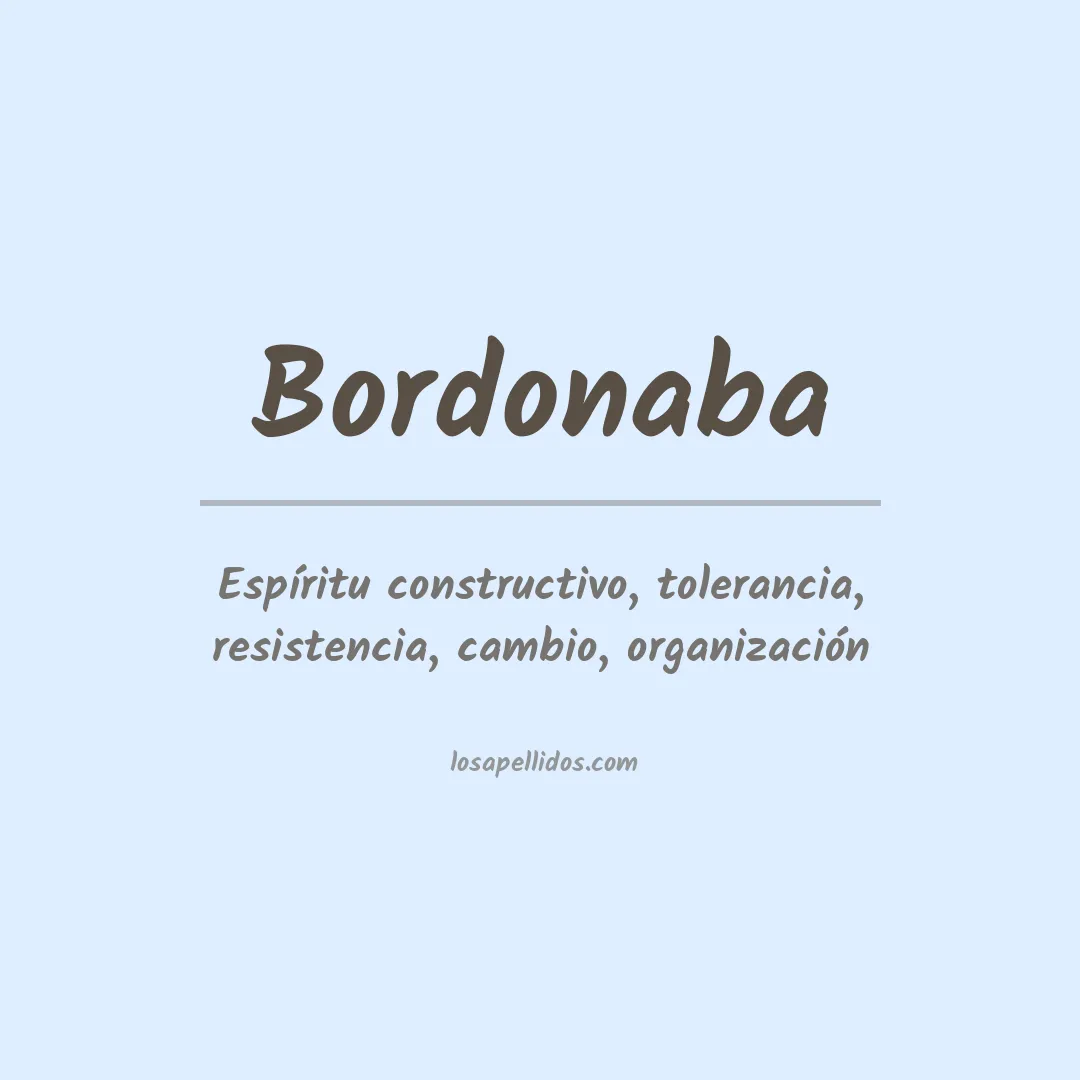 Apellido Bordonaba