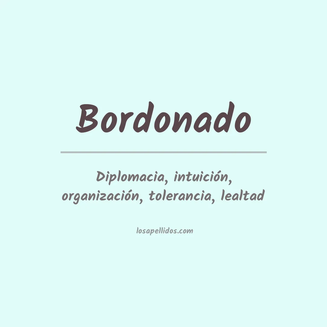 Apellido Bordonado