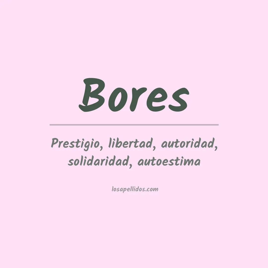 Apellido Bores