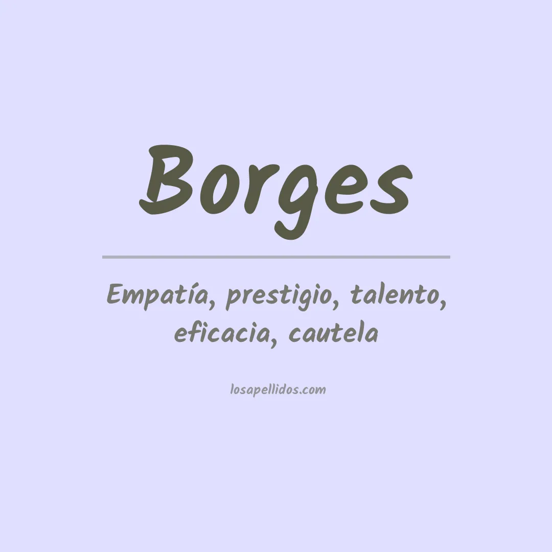 Apellido Borges