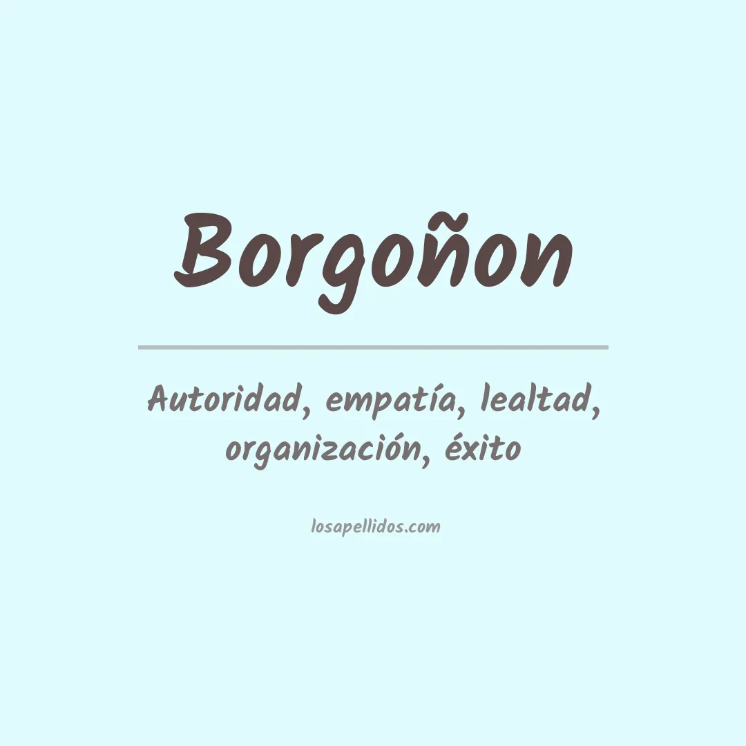Apellido Borgoñon