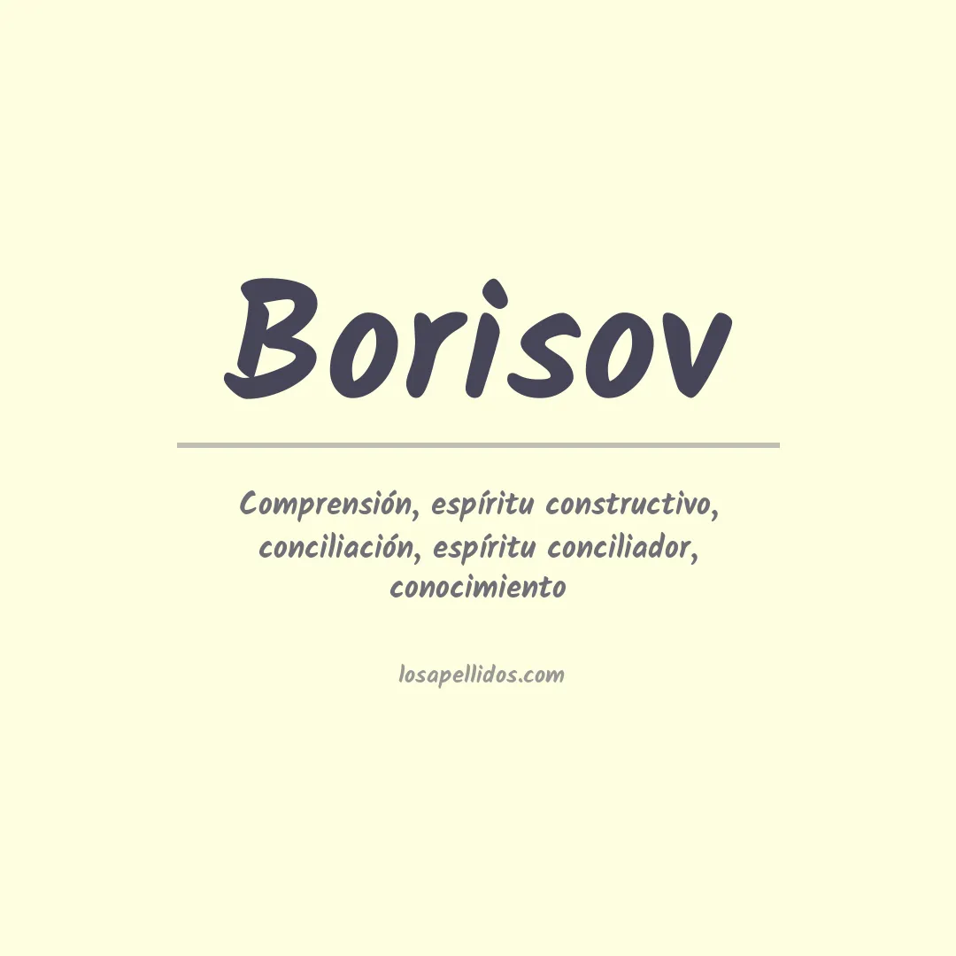 Apellido Borisov