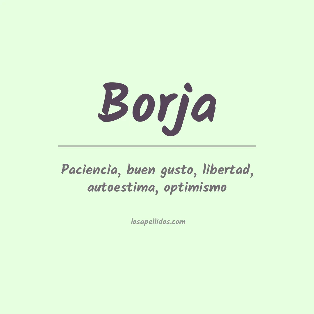 Apellido Borja