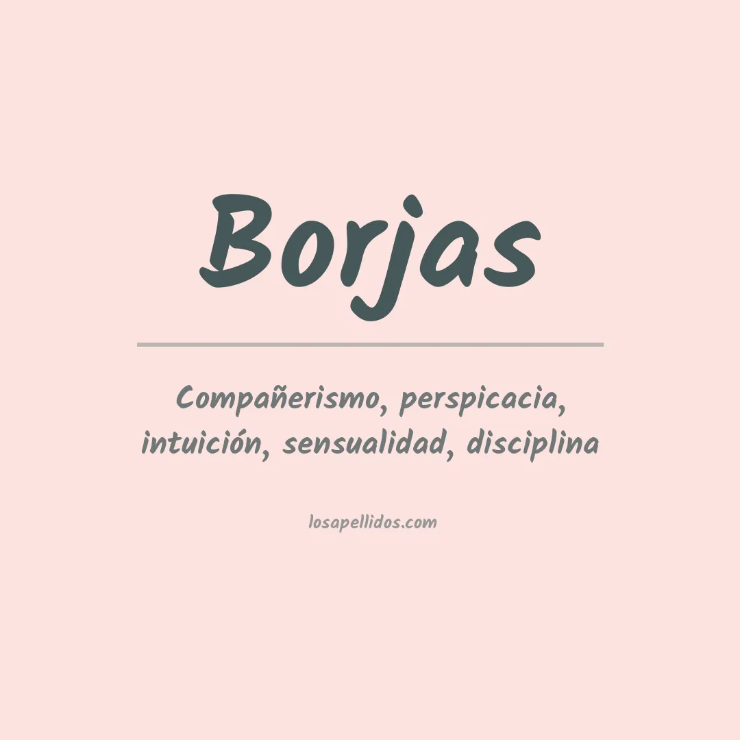 Apellido Borjas