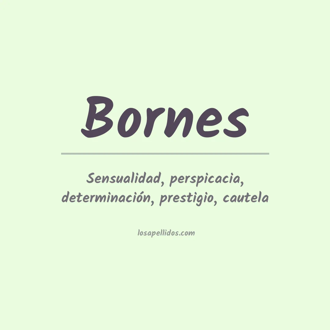 Apellido Bornes