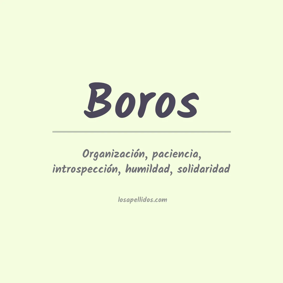 Apellido Boros