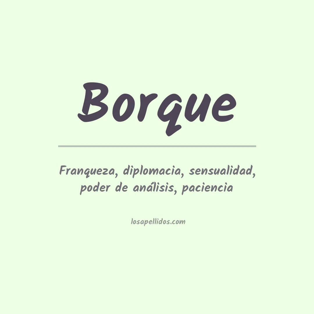 Apellido Borque
