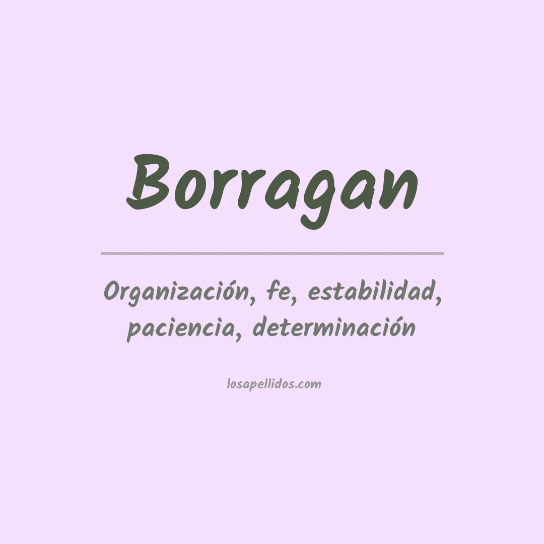 Apellido Borragan