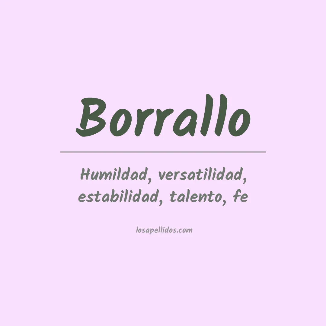 Apellido Borrallo