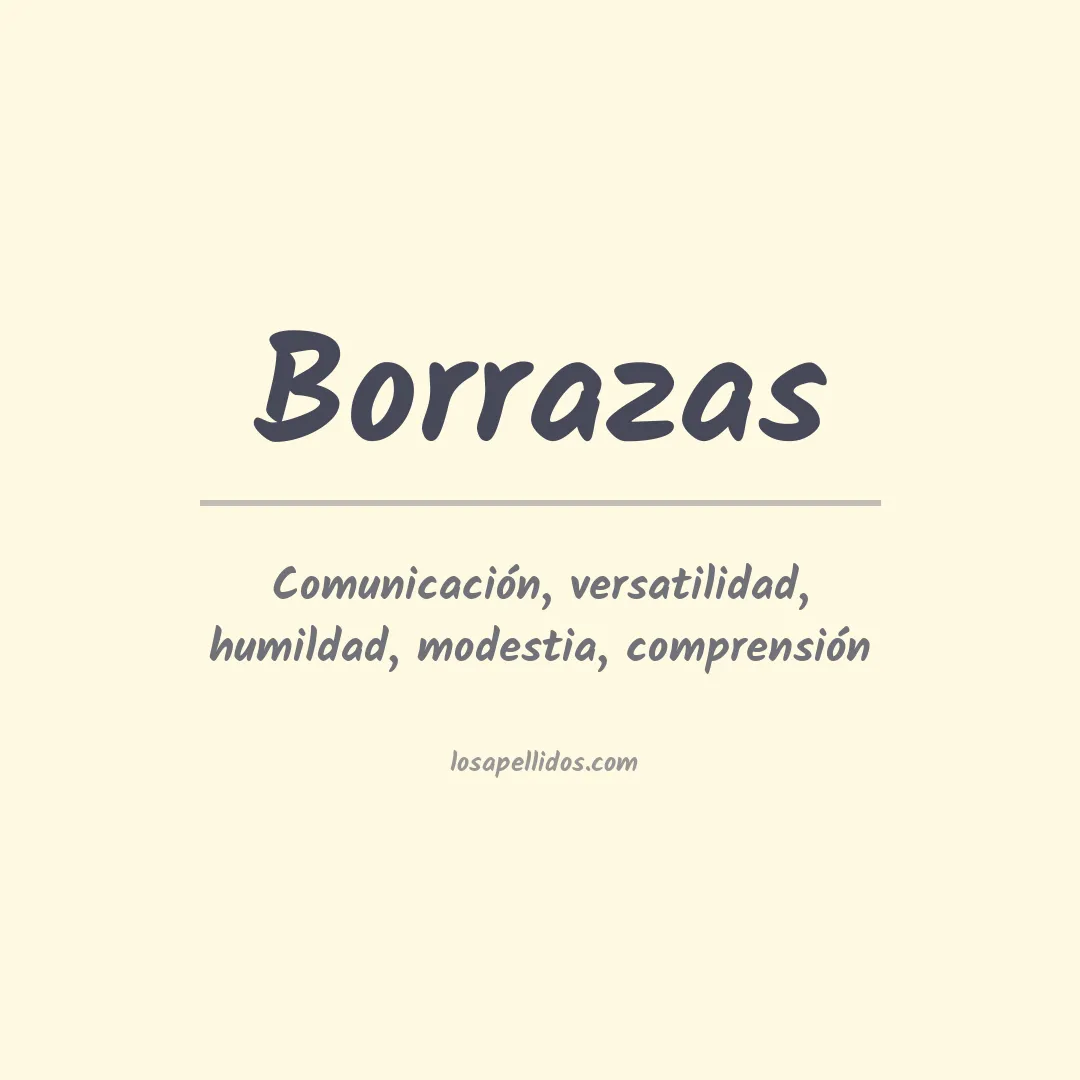 Significado del Apellido Borrazas