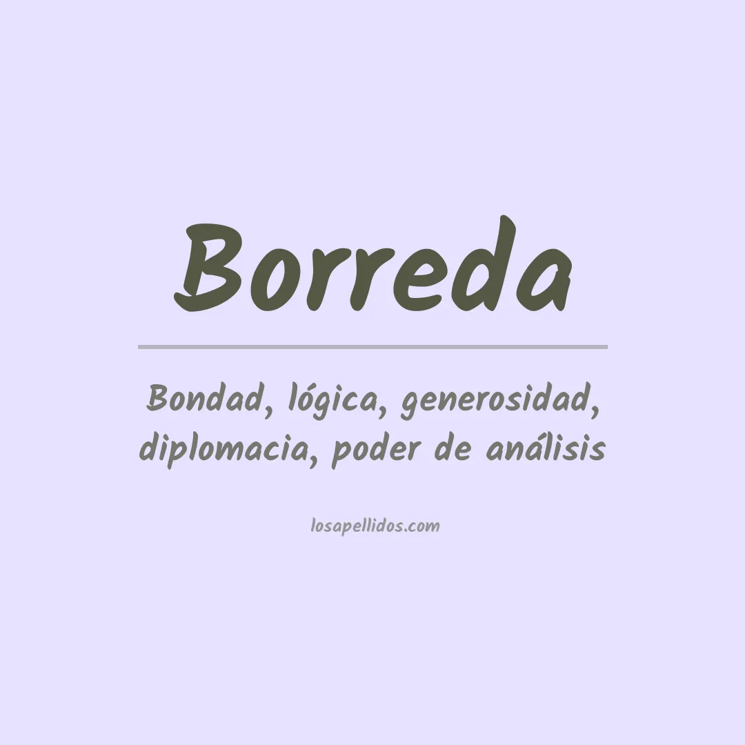 Apellido Borreda