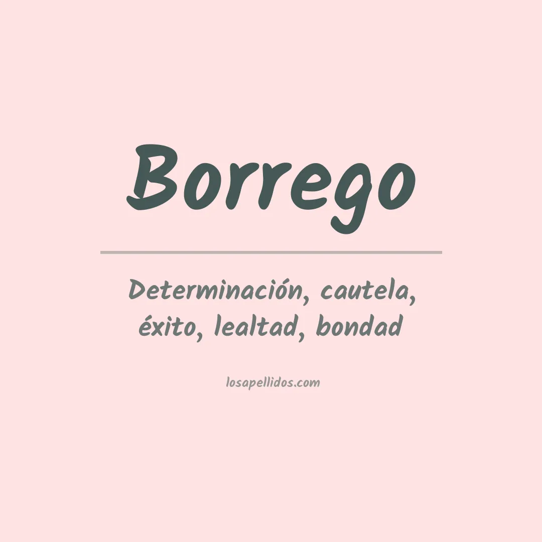 Apellido Borrego
