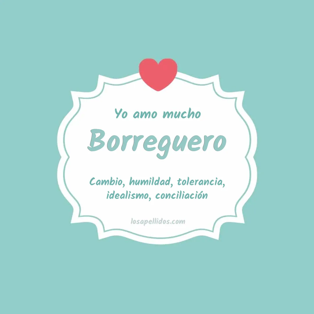 Yo amo mucho Borreguero