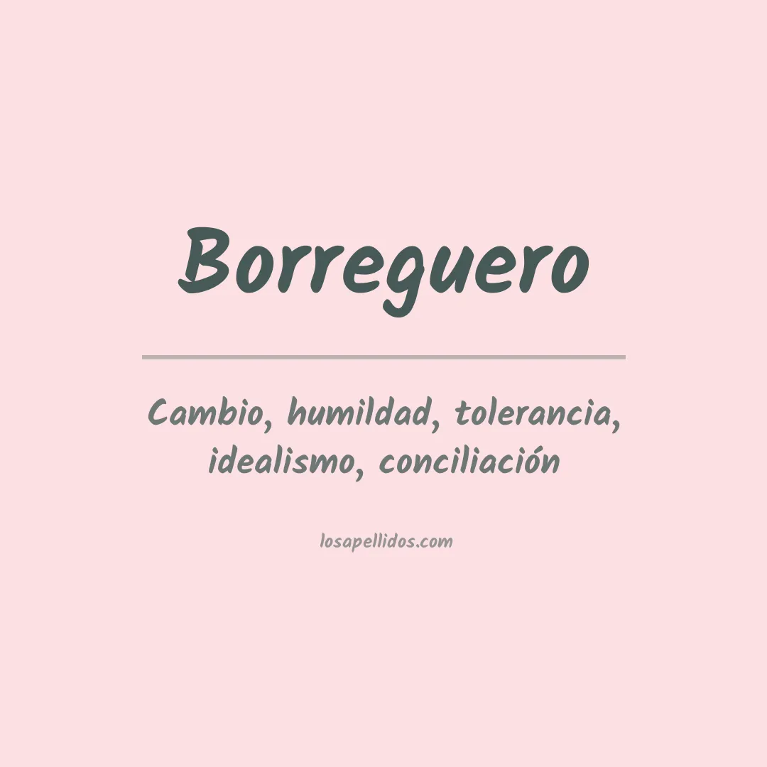 Apellido Borreguero