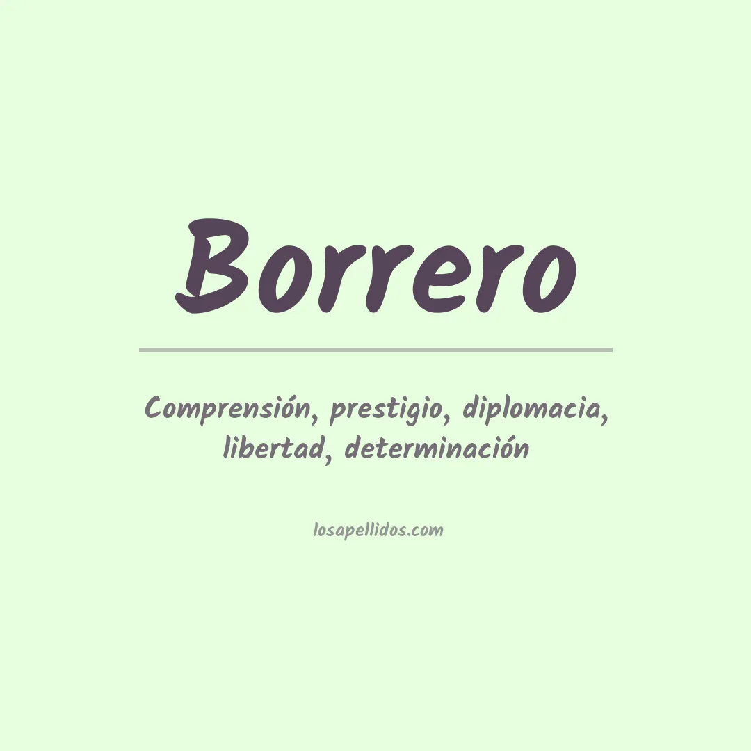 Apellido Borrero