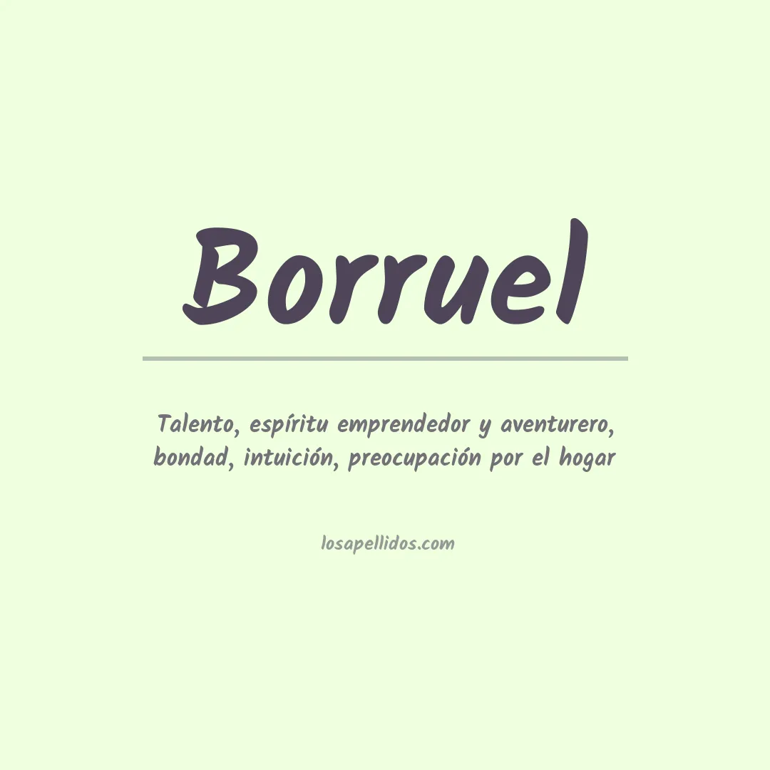 Apellido Borruel