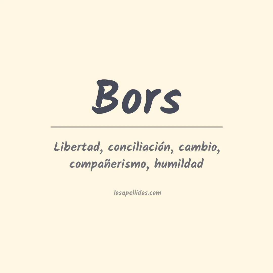 Apellido Bors