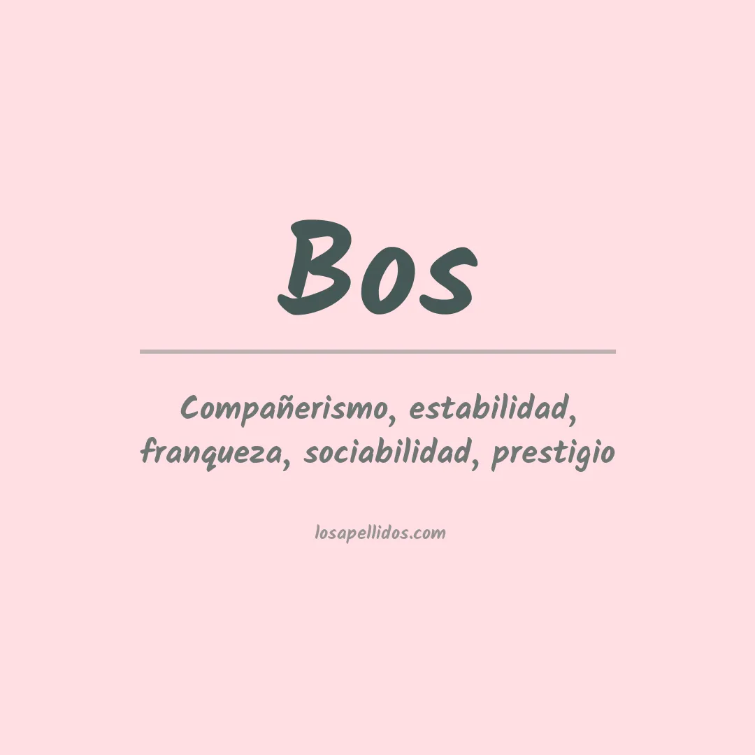 Apellido Bos