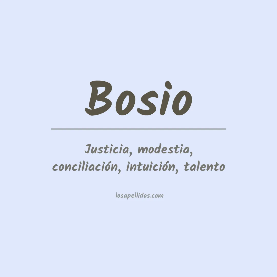 Apellido Bosio