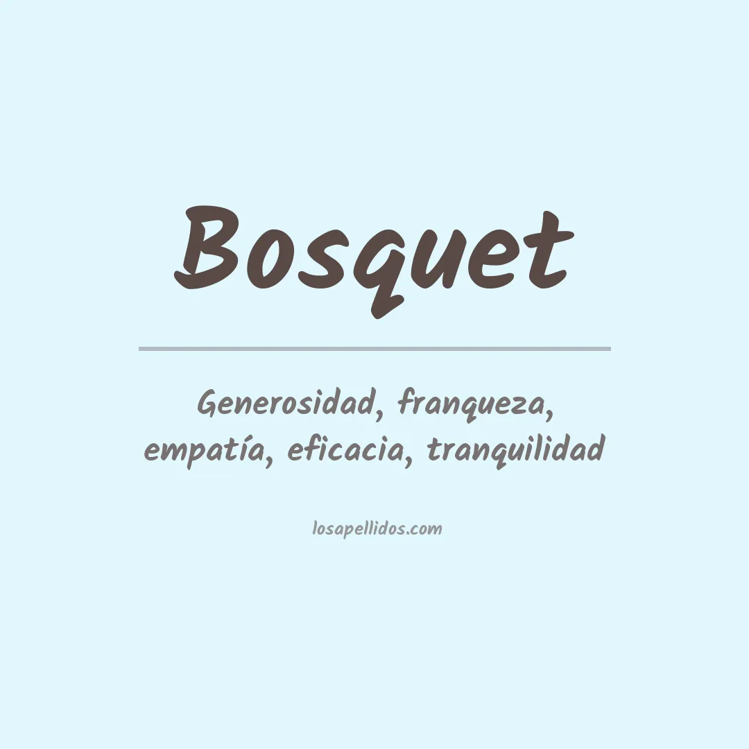 Apellido Bosquet