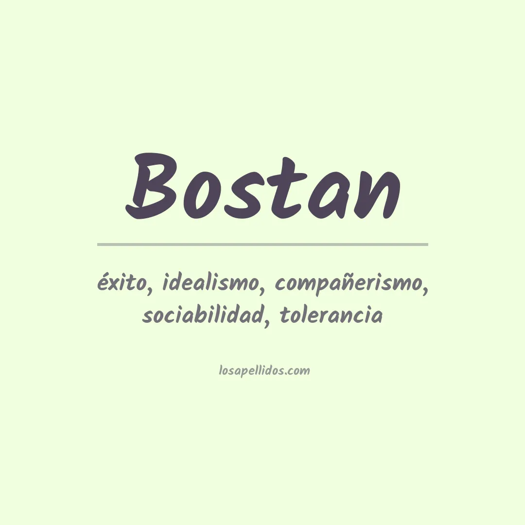 Apellido Bostan