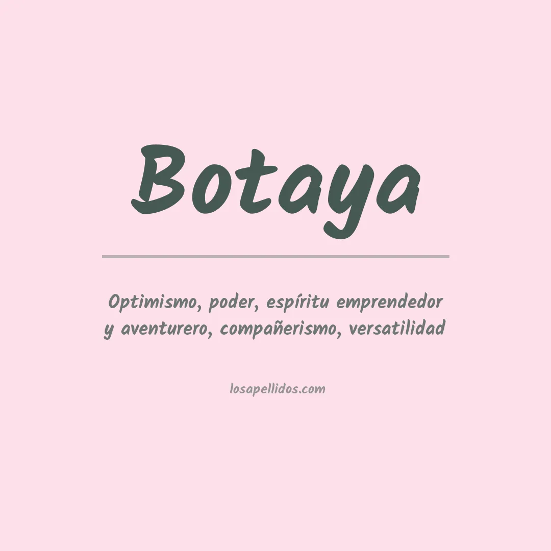 Apellido Botaya