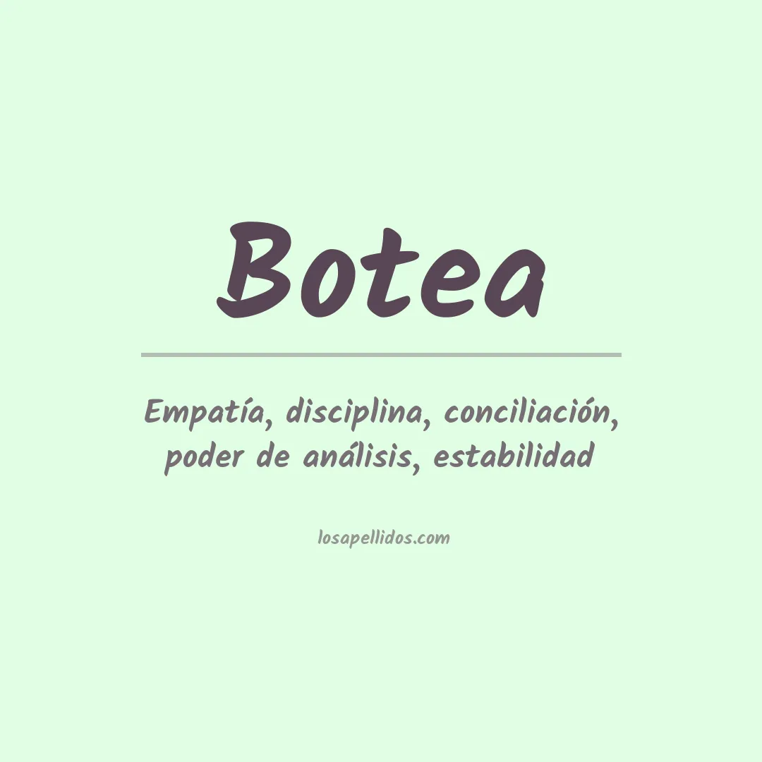 Apellido Botea