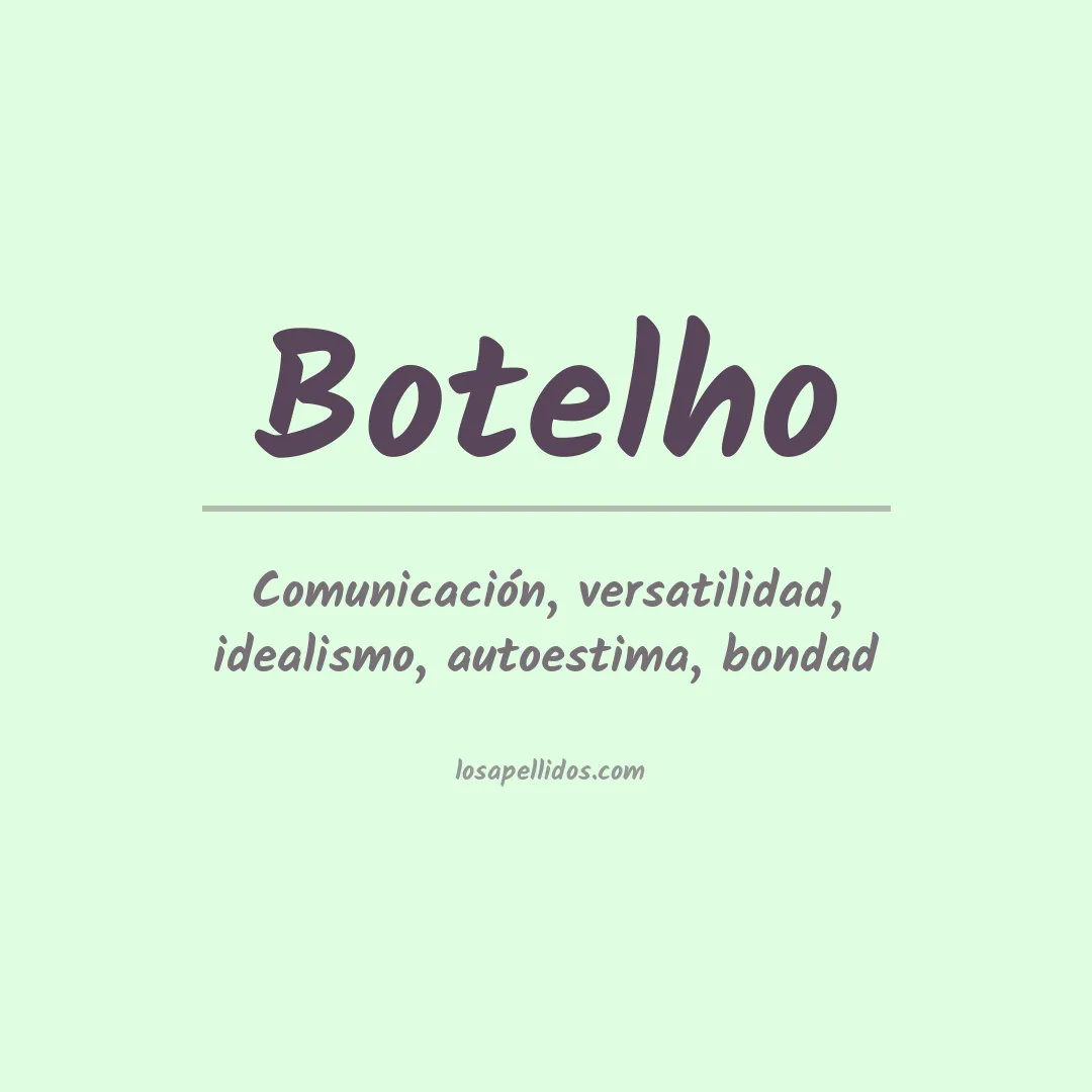 Apellido Botelho